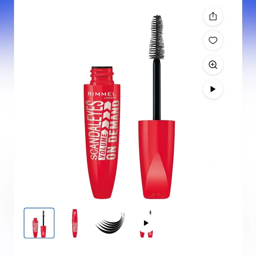 Rimmel London Scandaleyes Volume on Demand Mascara, Extreme Black, 0.40 oz